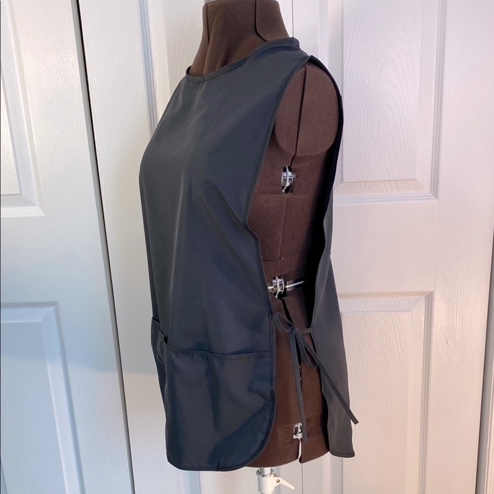 4 for $25 - Cobbler Apron, Paint Smock, 100% Polyester, 2 Pockets, Black